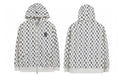 NY Yankees All-Over Monogram Print Zip-Up Hoodie