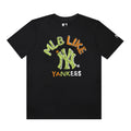 MLB Multicolor Letter Graphic Cotton Short‑Sleeve T‑Shirt