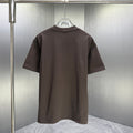 Moncler Tonal 3D Badge T-Shirt Dark Brown