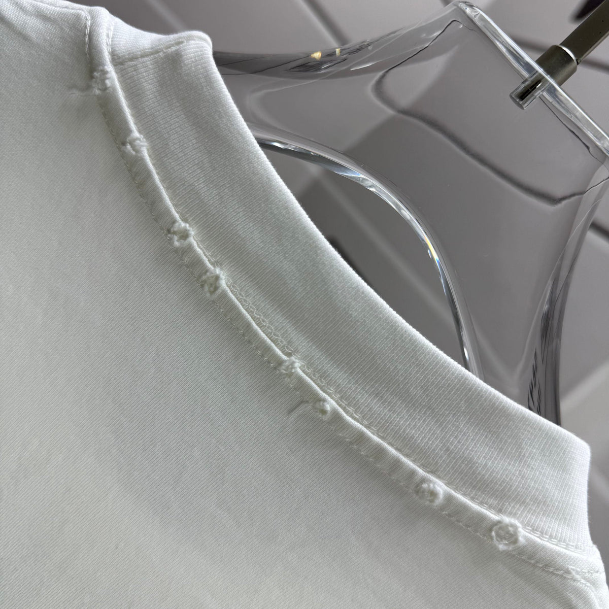 Acne Studios Contemporary‑Art Circular Graphic Distressed‑Trim Crew‑Neck Short‑Sleeve T‑Shirt