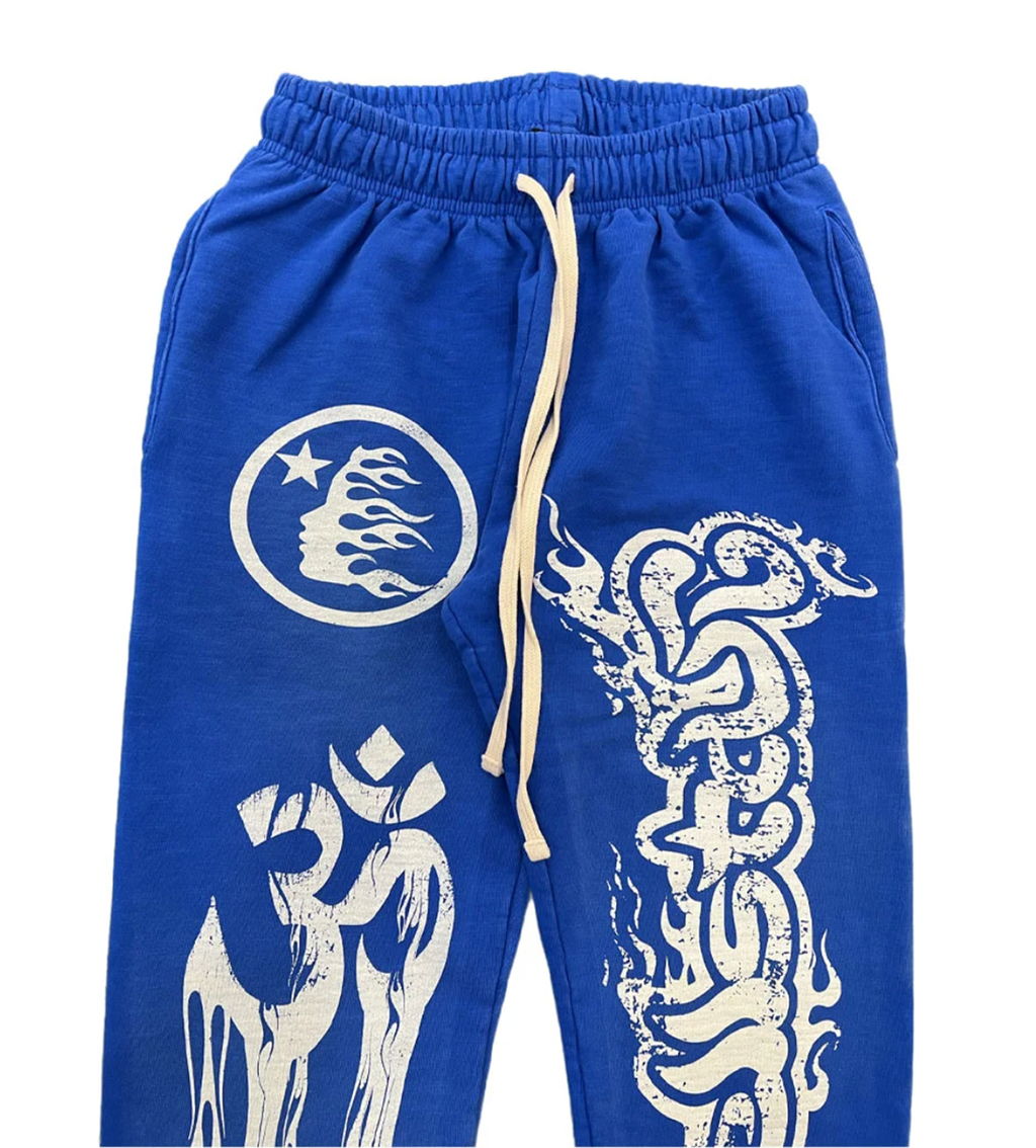 Hellstar Studios Racer Flare Sweatpants Blue