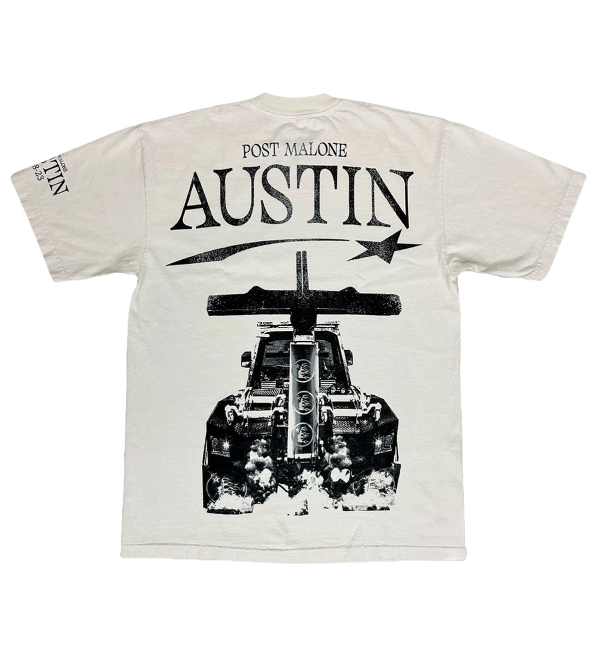 Hellstar Studios Post Malone Austin Album Tee Cream